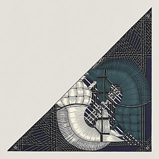 Embroidered Masan & Masan giant triangle | Hermès Australia